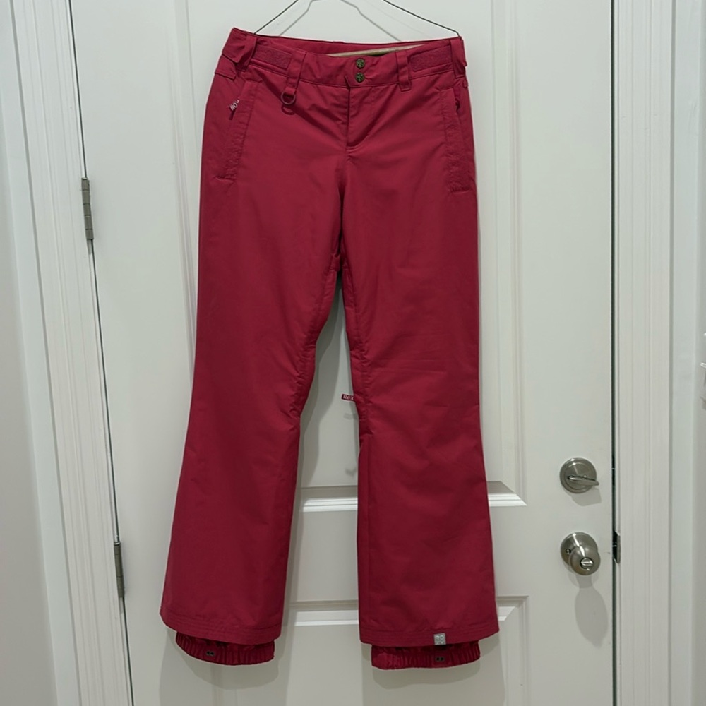 Roxy 5k silver mauve/pink snow pants, size XS